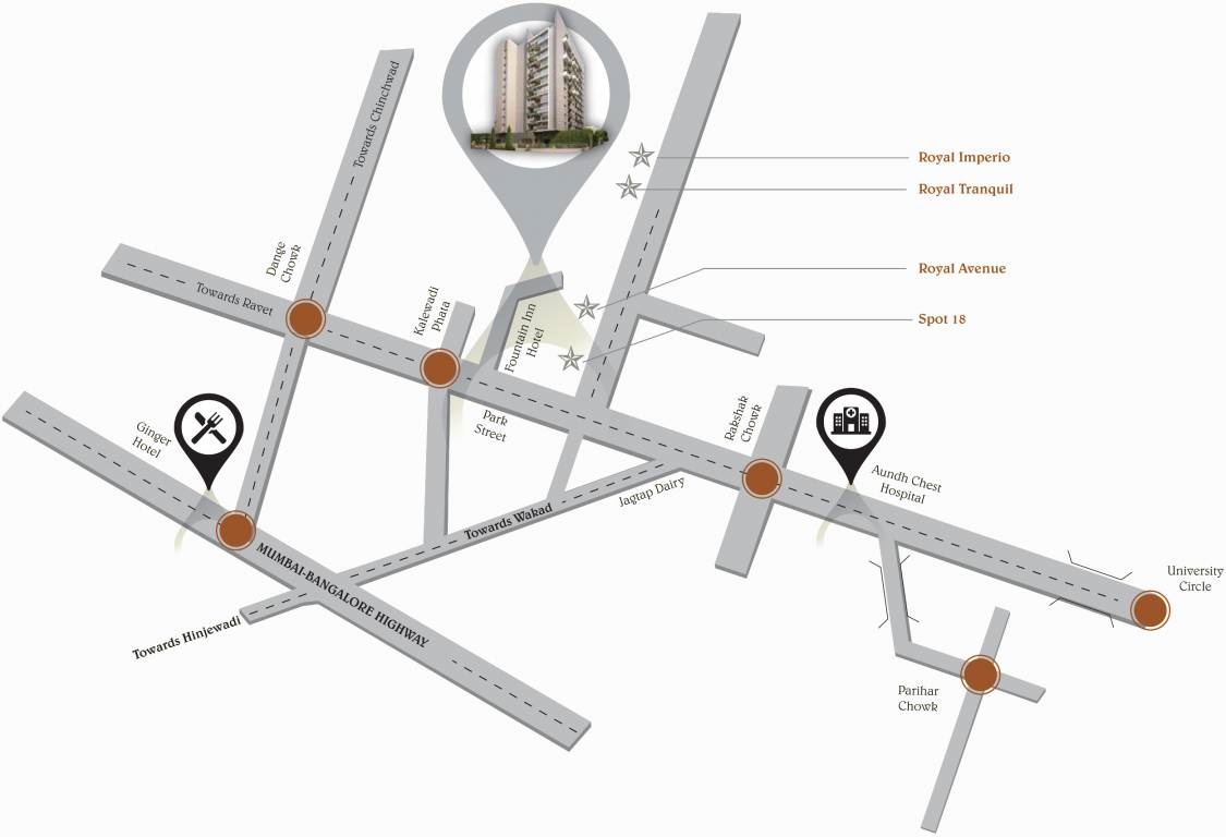 5 Star Royal Majestic Location Map