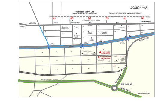 Adore Samriddhi Location Map