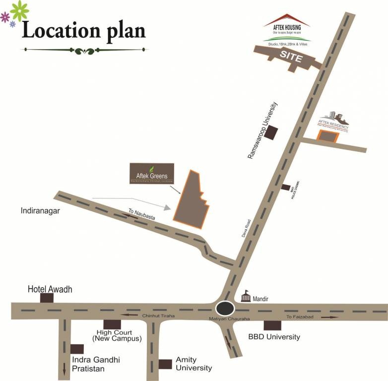 Aftek Housing Location Map