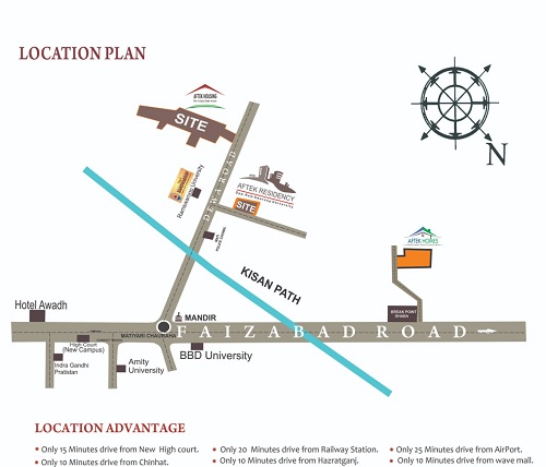 Aftek Residency Location Map