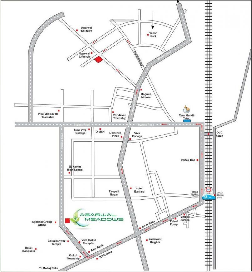 Agarwal Meadows Location Map