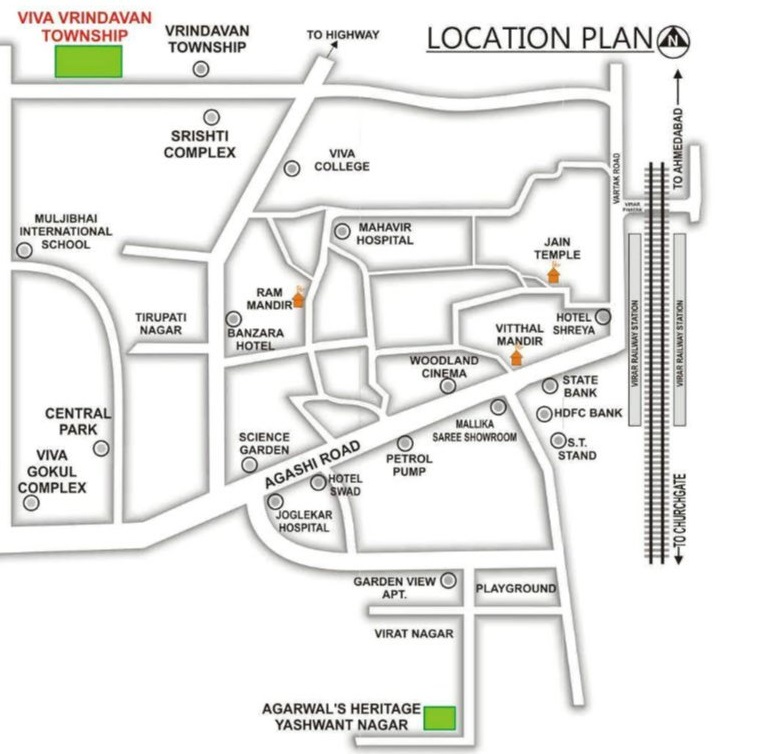 Agarwal Vrindavan Township Location Map