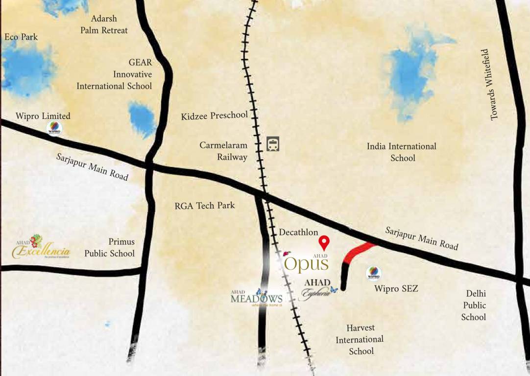 Ahad Opus Location Map