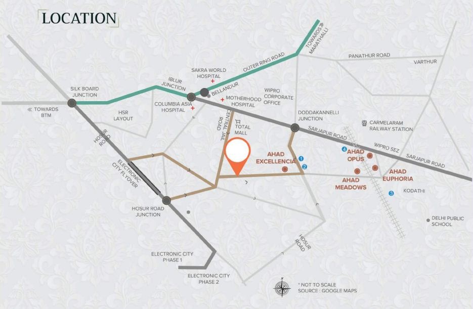 Ahad Serenity Location Map