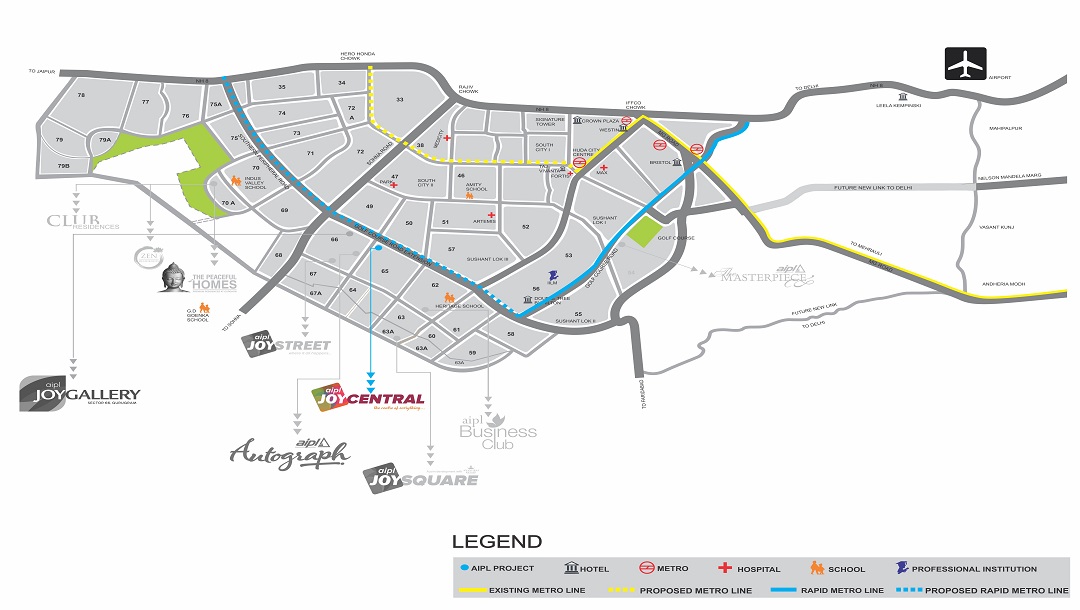 Aipl Joy Central Location Map