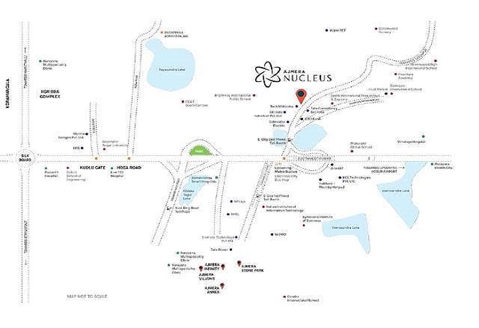 Ajmera Nucleus Location Map