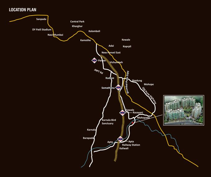 Akshar Emperia Garden Location Map