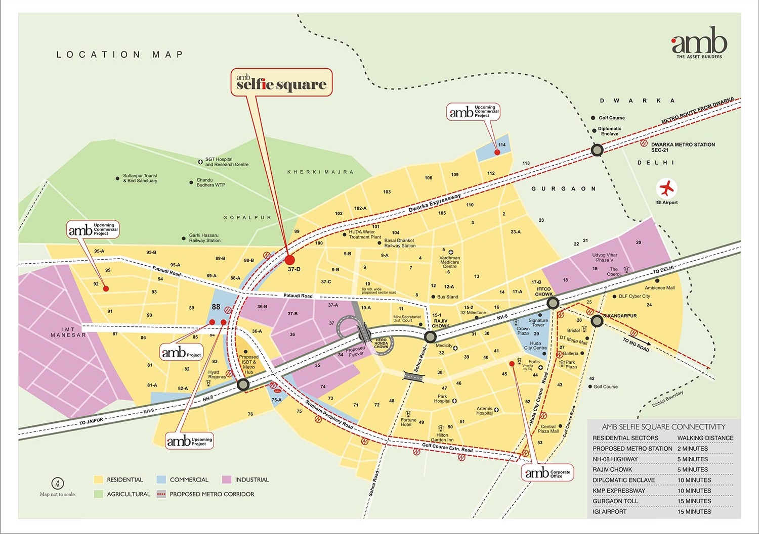 Amb Selfie Squire Location Map