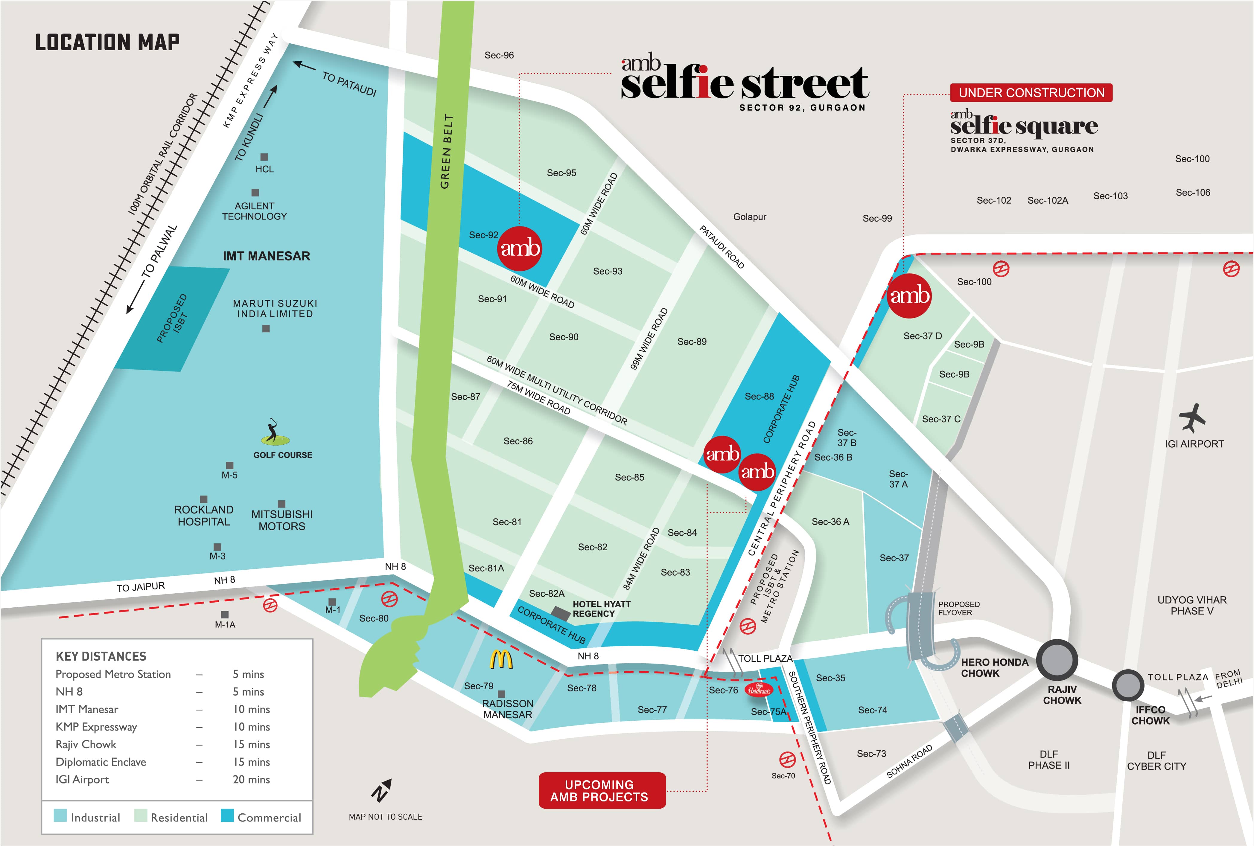 Amb Selfie Street Location Map