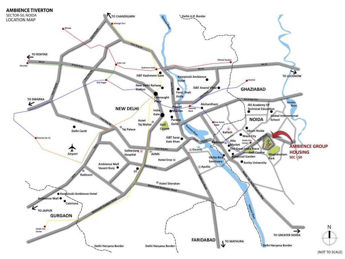 Ambience Tiverton Location Map