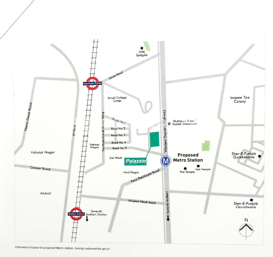 Ao Palazzio Location Map