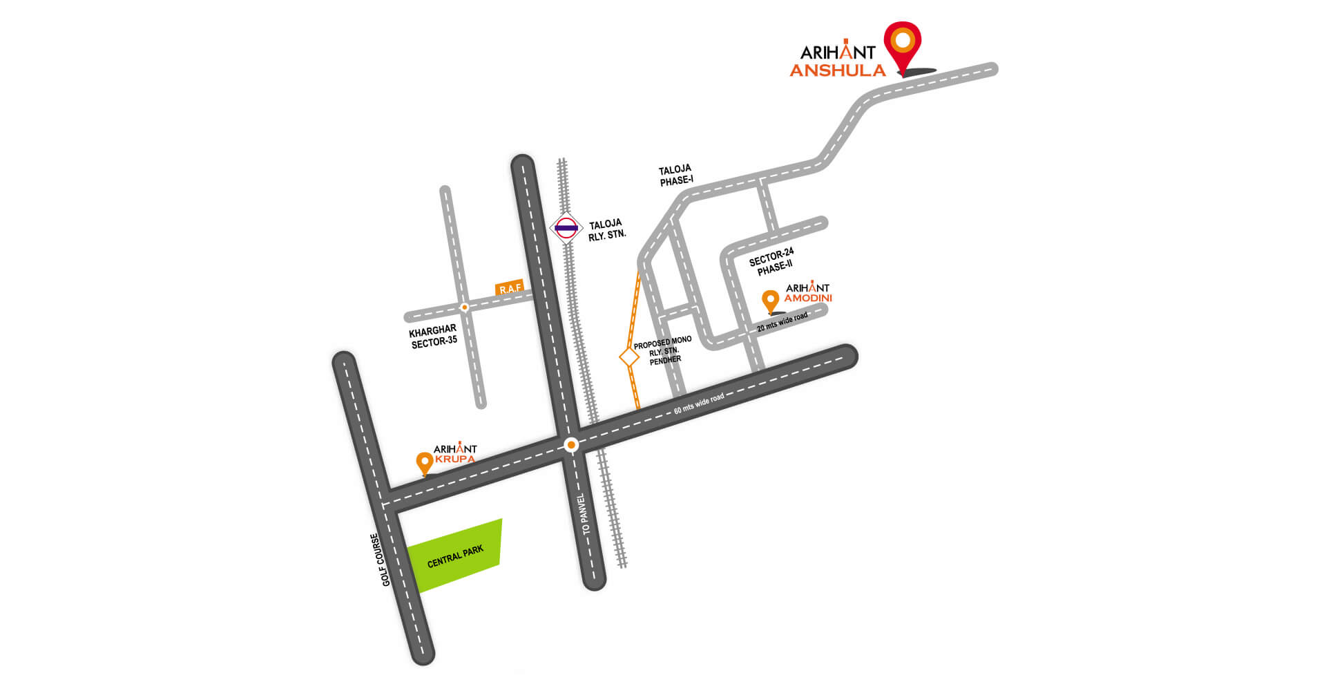 Arihant Anshula Location Map