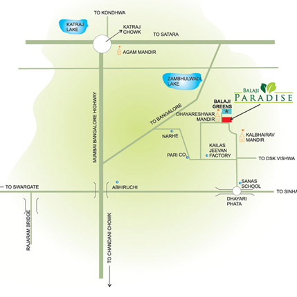 Arun Balaji Paradise Location Map