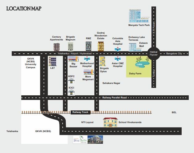 Arunodaya Blue Bells Location Map