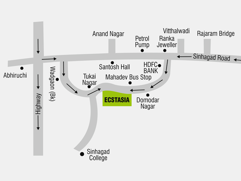 Av Bhat Ecstasia Location Map