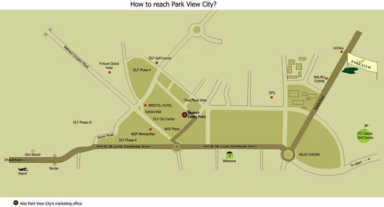 Bestech Park View City 1 Location Map