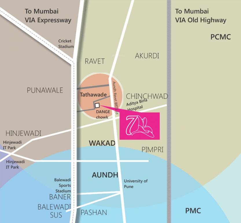 Bhandari 7 Plumeria Drive Location Map