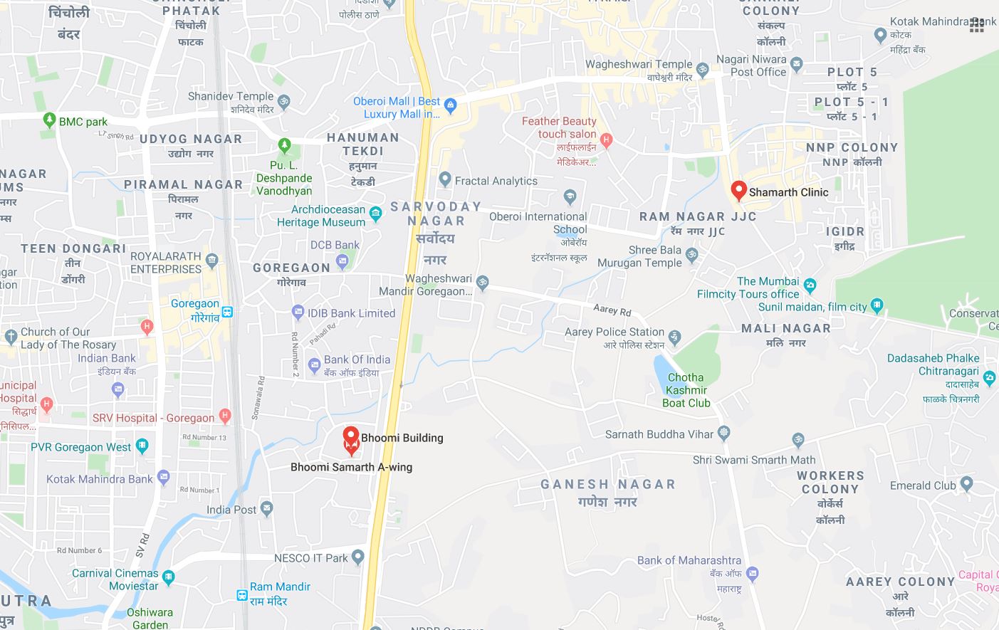 Bhoomi Samarth Location Map