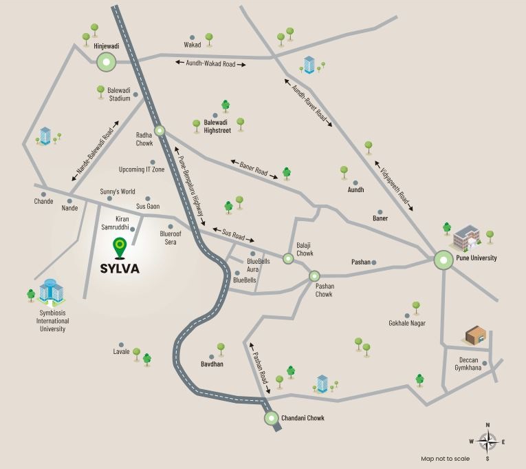 Blueroof Sylva Location Map