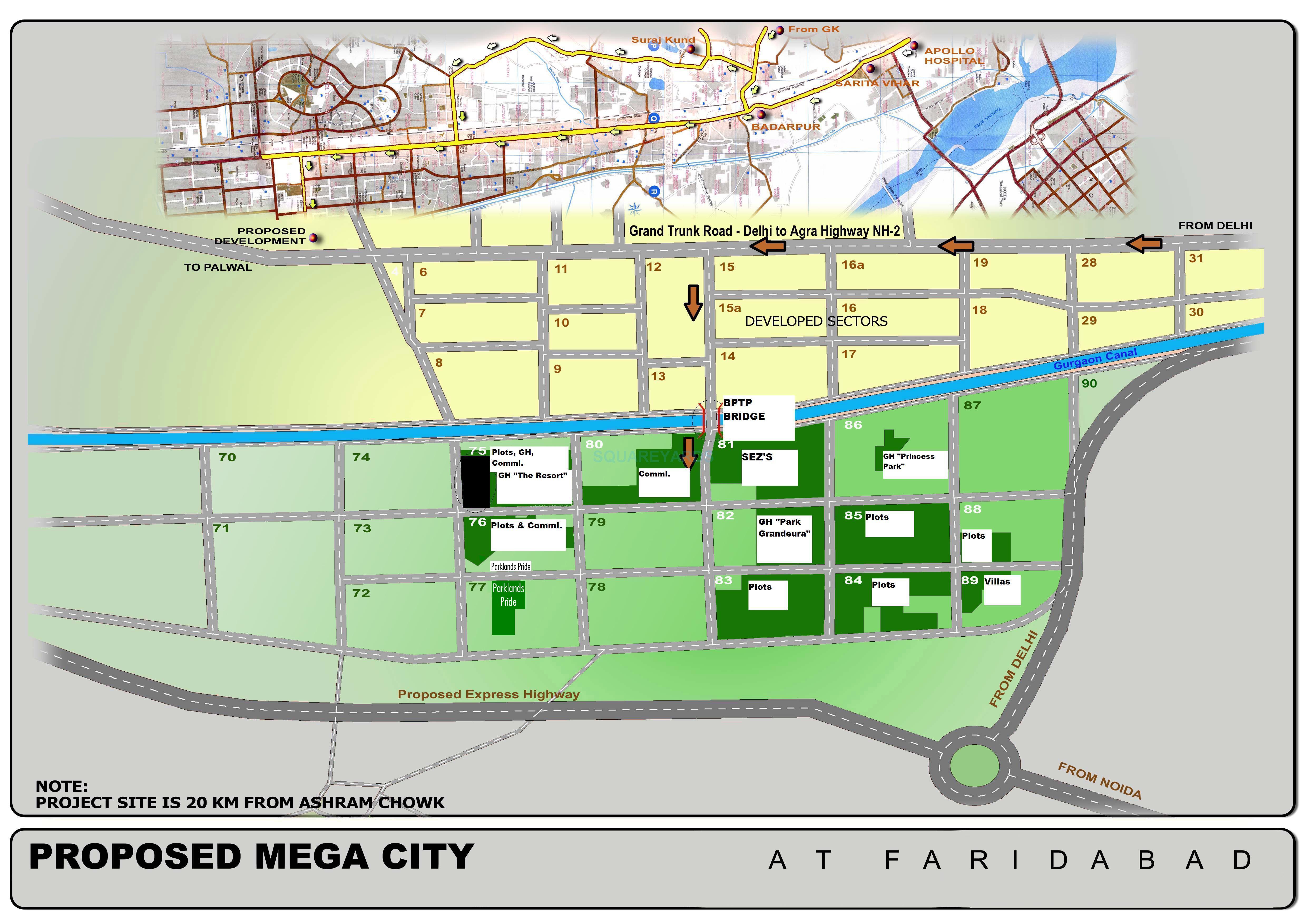 Bptp Park 81 Location Map