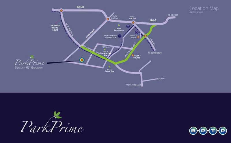 Bptp Park Prime Location Map