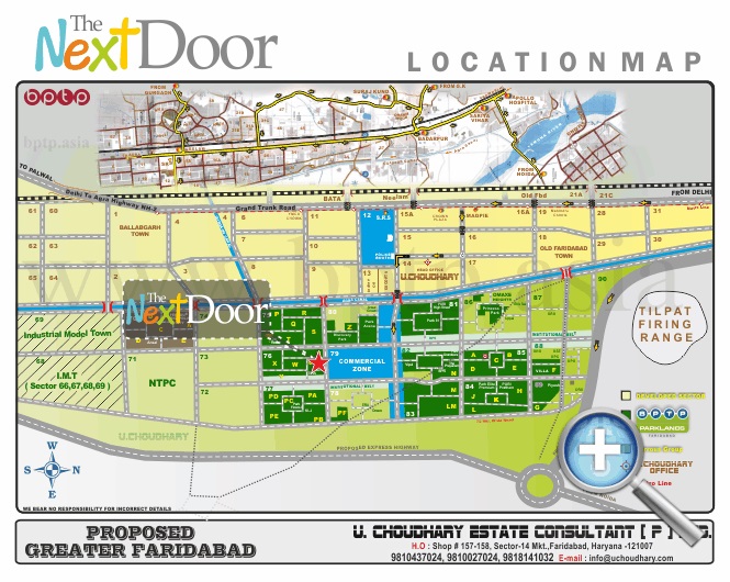 Bptp The Next Door Location Map