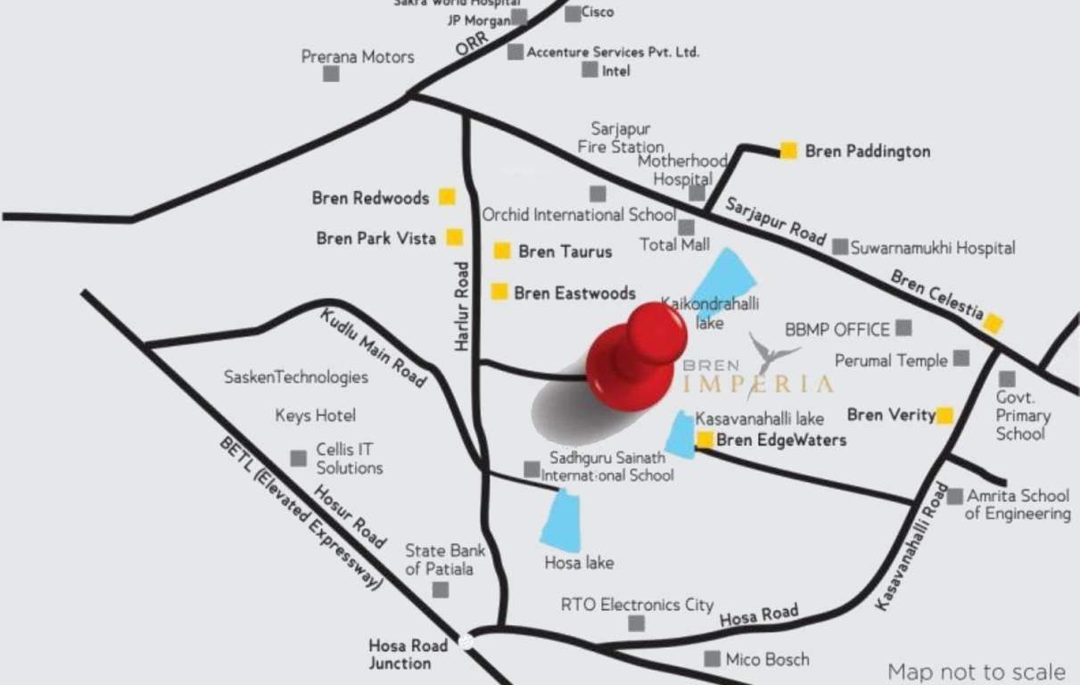 Bren Imperia Location Map