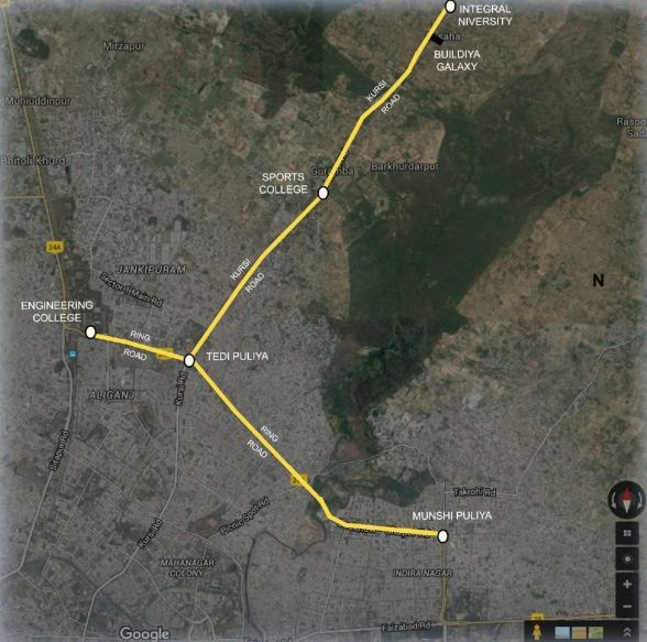 Kursi Road Lucknow Map Buildia Galaxy Location Map | Kursi Road, Lucknow