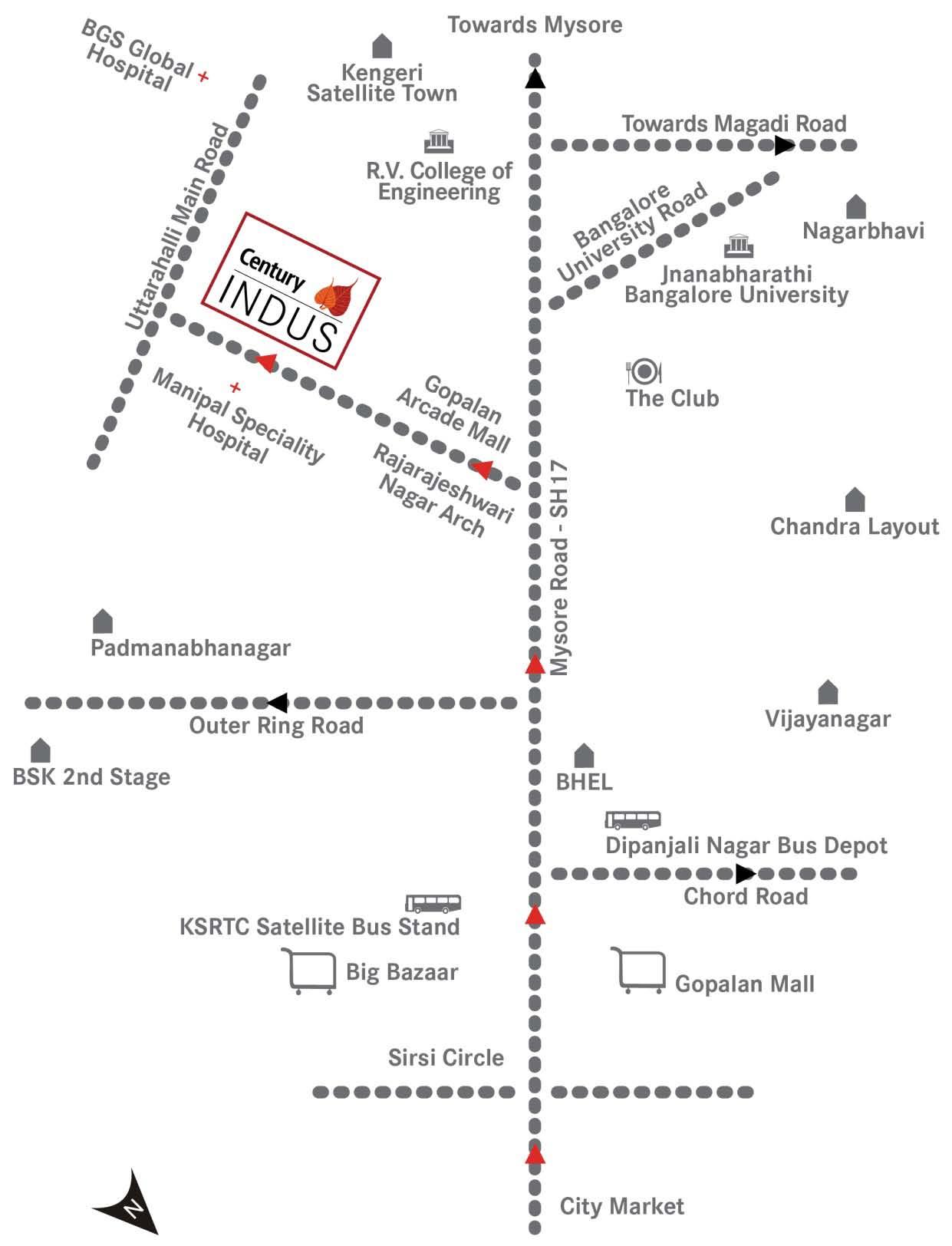 Century Indus Location Map