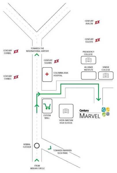 Century Marvel Location Map