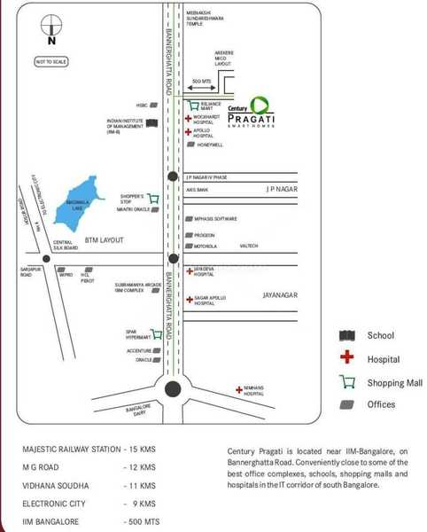 Century Pragati Location Map