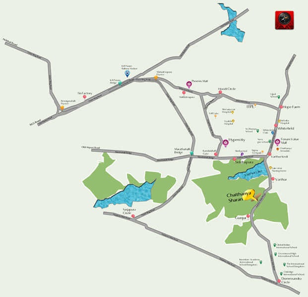 Chaithanya Sharan Location Map