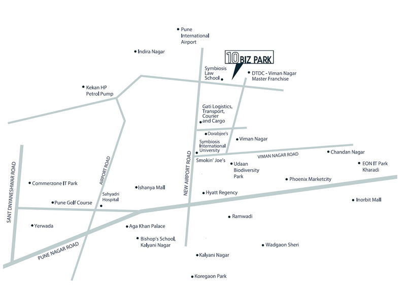 Choice 10 Biz Park Location Map