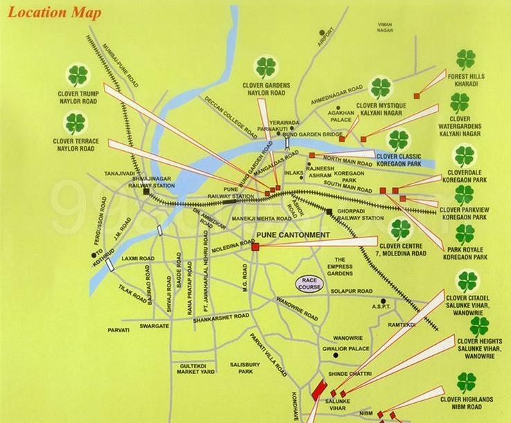 Clover Heights Location Map