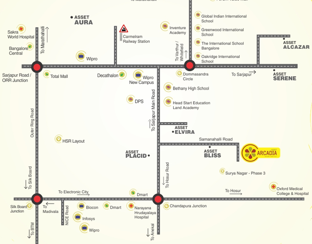 Coevolve Asset Elvira Location Map