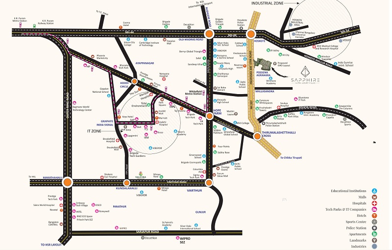 Daiwik Salvina Sapphire Location Map