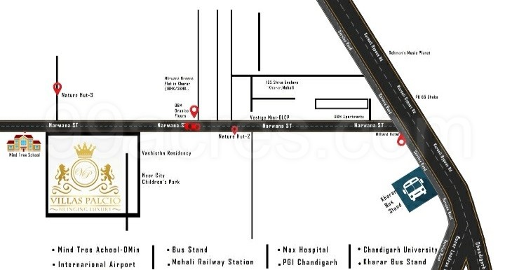 Divya Villa Palcio Location Map