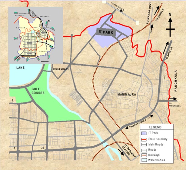 Dlf It Park Location Map