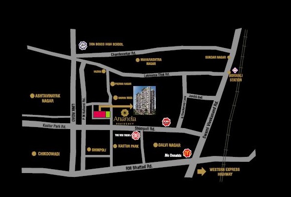 Dotom Ananda Residency Location Map