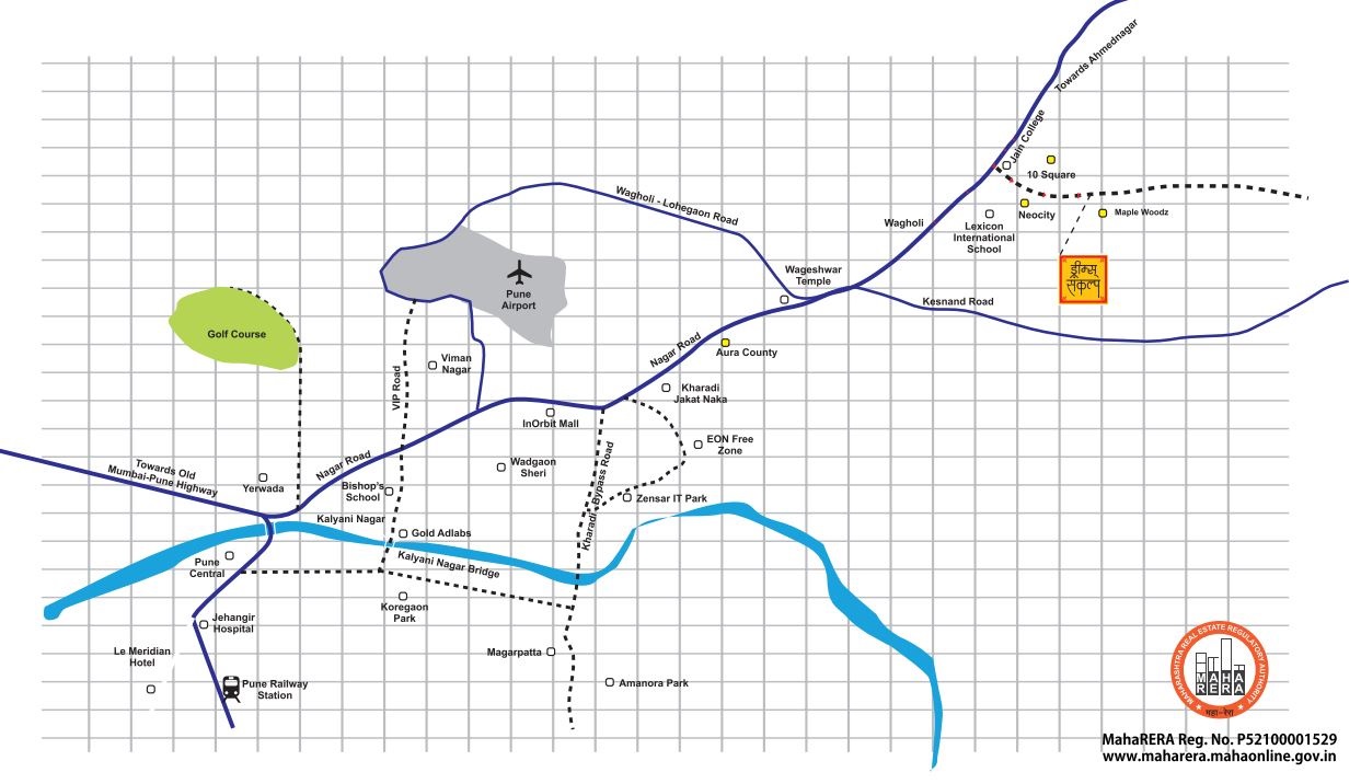 Dreams Sankalp Location Map