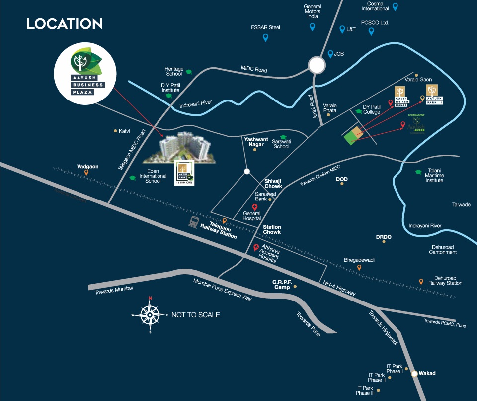 Earnest Aayush Business Plaza Location Map