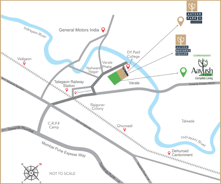 Earnest Aayush Business Square Location Map