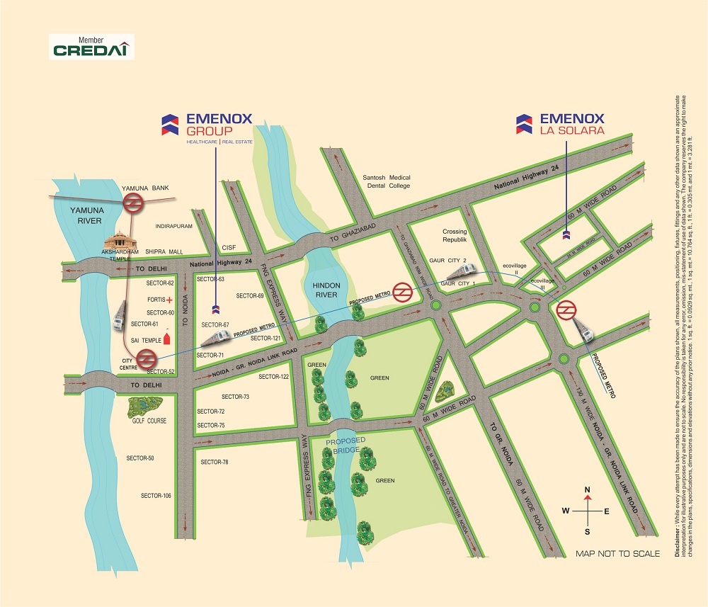 Emenox La Solara Location Map