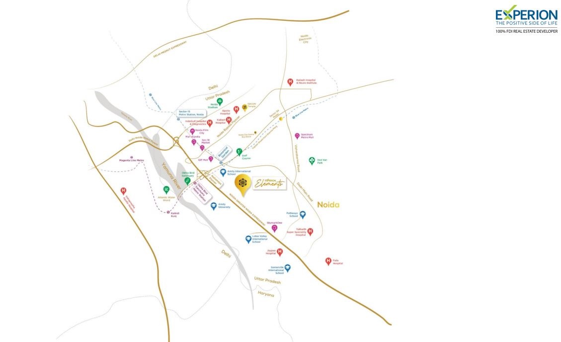 Experion Elements Location Map