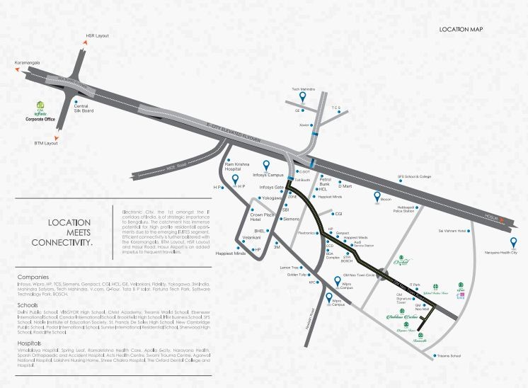 Gm Ambitious Enclave Location Map