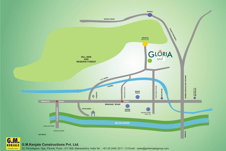 Gm Kenjale Gloria Location Map