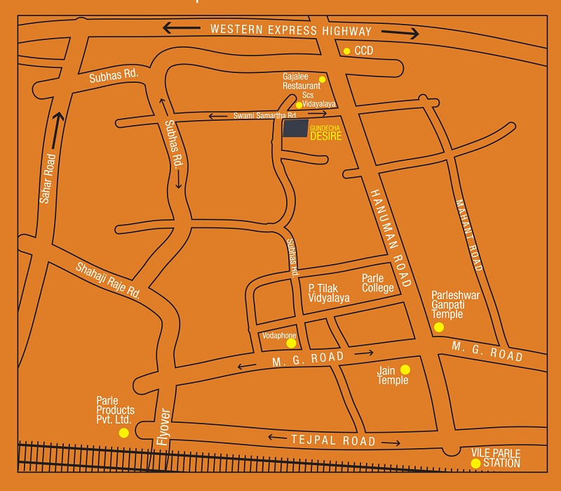 Gundecha Desire Location Map