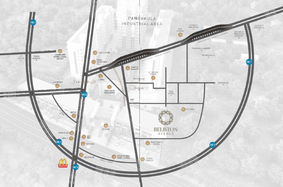 Gvt Beliston Avenues Location Map