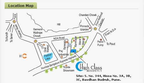 High Class Residency Location Map