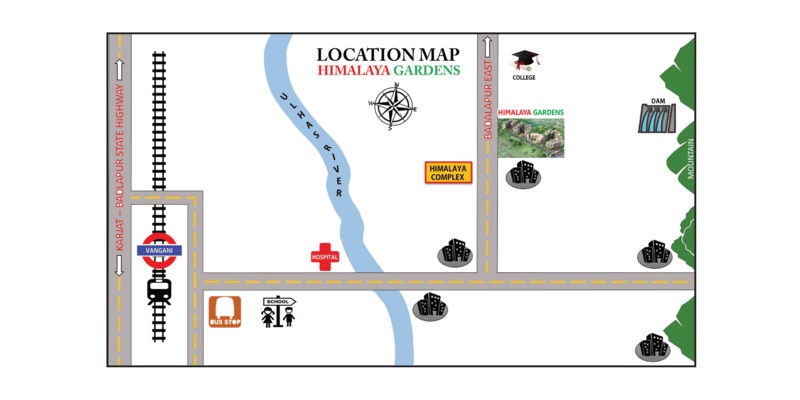 Himalaya Gardens Location Map